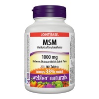 МСМ, Webber Naturals, 1000 mg, 160 табл.