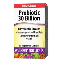 Пробиотик 30 млрд. пробиотици, Webber Naturals, 30 V-капс.