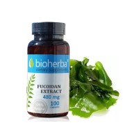 Фукоидан екстракт, Bioherba, 480 мг, 100 капс.
