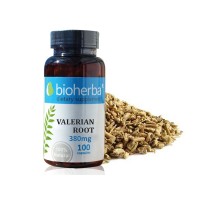 Валериана корен за качествен сън, Bioherba, 380 мг, 100 капсули
