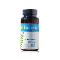 Л-Тирозин, Bioherba, 450 мг, 100 капс.