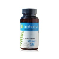 Л-Глутамин, Bioherba, 500 мг, 100 капс.
