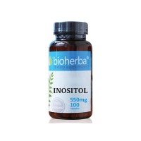 Инозитол - редуцира мазнините, Bioherba, 550 мг, 100 капсули