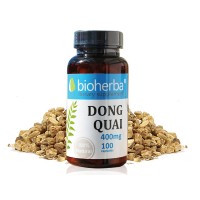 Донг Куай / Китайска ангелика - при менопауза, Bioherba, 400 мг, 100 капсули