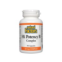 Hi Potency В-комплекс, Natural Factors, 50 мг, 60 капсули