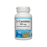Л-Карнитин, Natural Factors, 500 mg, 60 V-капс.