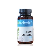 Железен цитрат, Bioherba, 25 мг, 60 капс.
