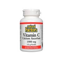 Витамин С (Калциев Аскорбат) пудра, Natural Factors, 1000 mg, 125 гр.