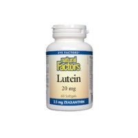 Лутеин, Natural Factors, 20 mg, 60 софтгел капс.