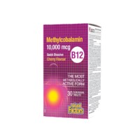 Витамин В12 (Метилкобаламин), Natural Factors, 10000 mcg, 30 сублингвални табл.