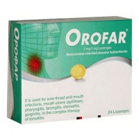 ОРОФАР 24 таблетки-фарингити, ларингити, тонзилити