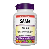 САМ-е, Webber Naturals, 200 mg, 30 табл.