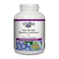 Синя боровинка BlueRich, Natural Factors, 500 mg, 180 софтгел капс.