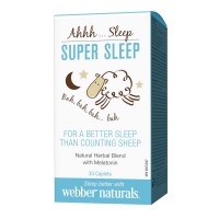Super Sleep Билкова формула за сън, Webber Naturals, 30 каплети
