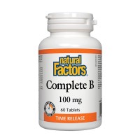 Витамин B Комплекс, Natural Factors, 100 mg, 60 табл.