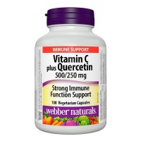 Витамин С 500 mg + Кверцетин 250 mg, Webber Naturals, 100 V-капс.