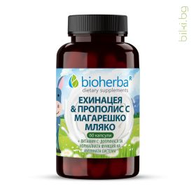 ехинацея, прополис, магарешко мляко, биохерба, 60 капсули, bioherba