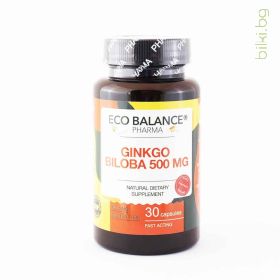 Гинко Билоба, Eco Balance, 30 таблетки,ginkgo biloba