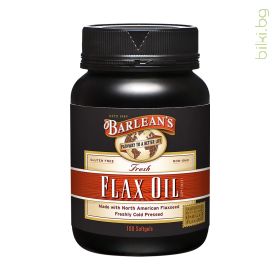 ленено масло, Барлийнс, Barlean's flax oil, softgel, капсули