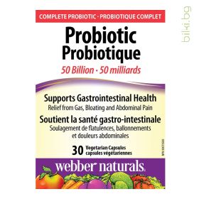 webber naturals, пробиотик, капсули, probiotic