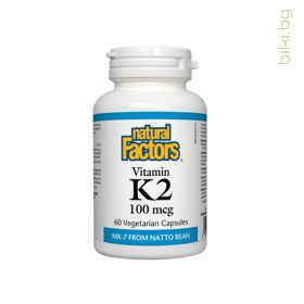 витамин k2, natural factors, менахинон-7, кости