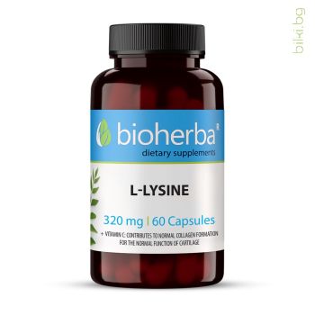 L-Lysine, Bioherba, 60 Capsules, 400mg