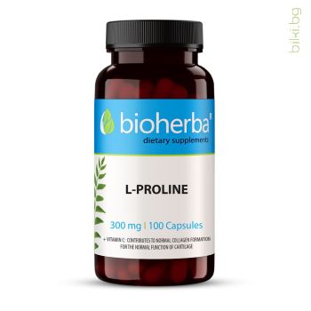 L-Proline, Bioherba, 100 Capsules, 330mg