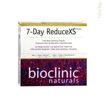 7-day reducexs total body cleansing program, 7-дневна детокс програма, пречистване тяло, детоксикация организъм, токсини, пречистване, пречистваща програма, хранителна добавка детокс, естествена детоксикация, билки бг, bioclinic natural