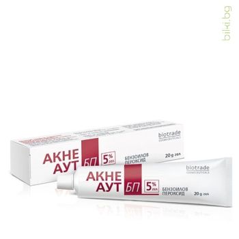 Acne Out, BP, Бензоилов пероксид, 5% гел, 20гр, гел за акне, лечение на акне