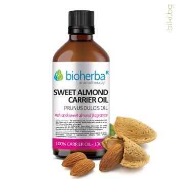 масло от СЛАДЪК БАДЕМ, СЛАДЪК БАДЕМ, БАЗОВО масло, БИОХЕРБА, SWEET ALMOND, CARRIER OIL, BIOHERBA