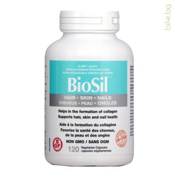 biosil коса, кожа и нокти, силиций, ортосилициева киселина, бръчки, младост, коса, кожа, здрави нокти, силиций при косопад, здрави кости, биосил хранителна добавка, preferred nutrition