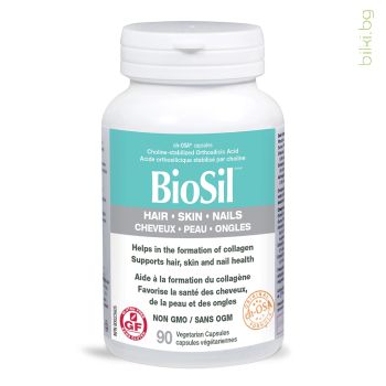 biosil коса, кожа и нокти, силиций, ортосилициева киселина, бръчки, младост, коса, кожа, здрави нокти, силиций при косопад, здрави кости, биосил хранителна добавка, preferred nutrition