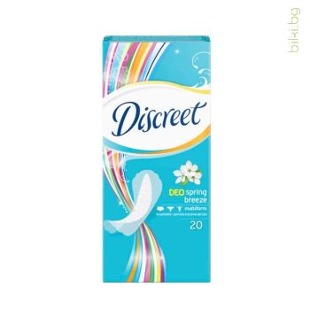 discreet deo spring breeze, дамски превръзки, дискрийт