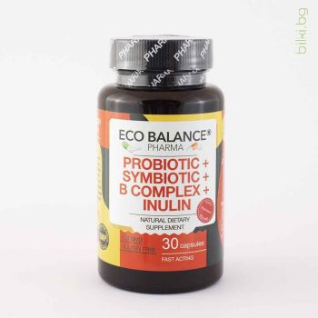 Пробиотик,Симбиотик, Eco Balance, 30 капсули