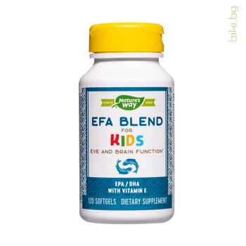 ЕФА бленд за Деца, Nature`s Way, софтгел капсули, efa blend for kids, рибено масло за деца