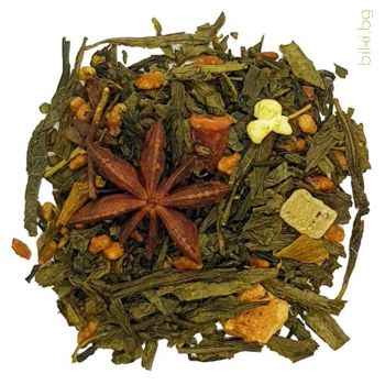 green tea, veda, genmaicha, tonka, bancha, чай, зелен чай, тонка, генмайча, анасон, имел, банча, япония, натурален, ободряващ, тонизиращ, пречистване, детокс, килограми, отслабване, екзотичен, ароматен, веда, цена, производител, билки, bilki