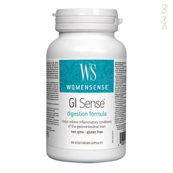 gi sense womensense, natural factors, натурална добавка жени, стомашно-чревно възпаление, ibs, синдром на раздразненото черво, стрес хранителна добавка, храносмилателни смущения стрес