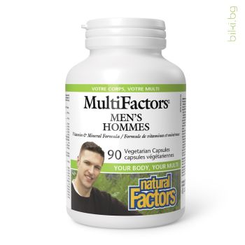 multifactors, мултивитамини за мъже, 90 капсули, мултивитаминна формула