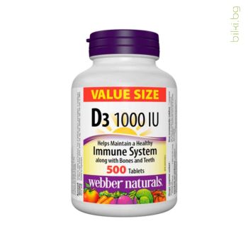 витамин d3, 1000 IU, витамин д3 таблетки, холекалциферол, webber naturals