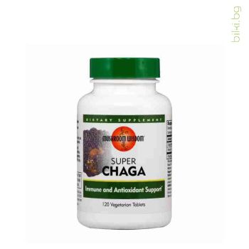 чага, гъба, супер, super, chaga, mushroom wisdom, чага капсули