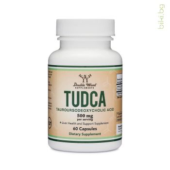 TUDCA Тауроурсодезоксихолова киселина Double Wood 500 mg 60 капс